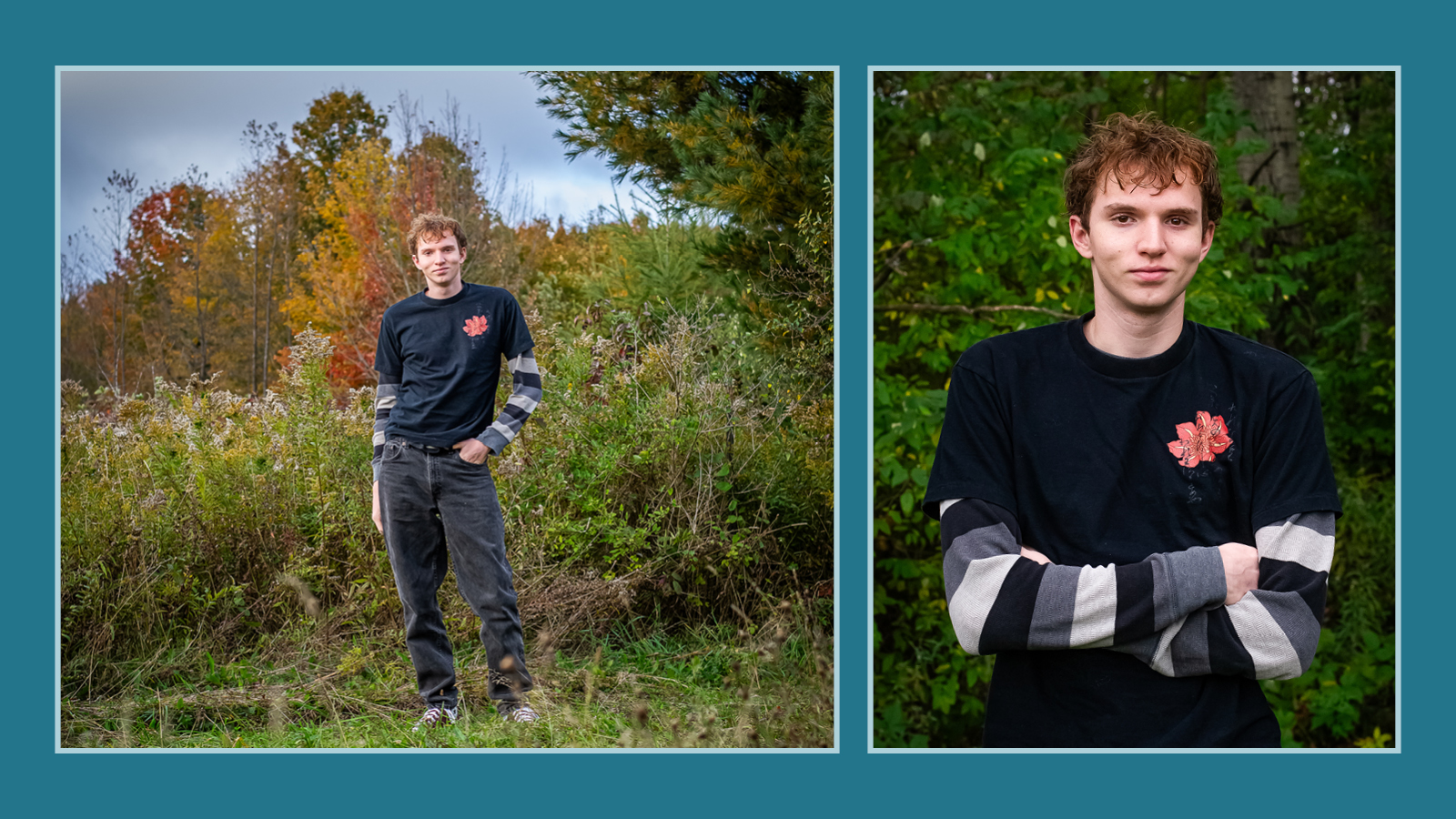 Star Of The Show Session: Local Drama Club Star poses in a field