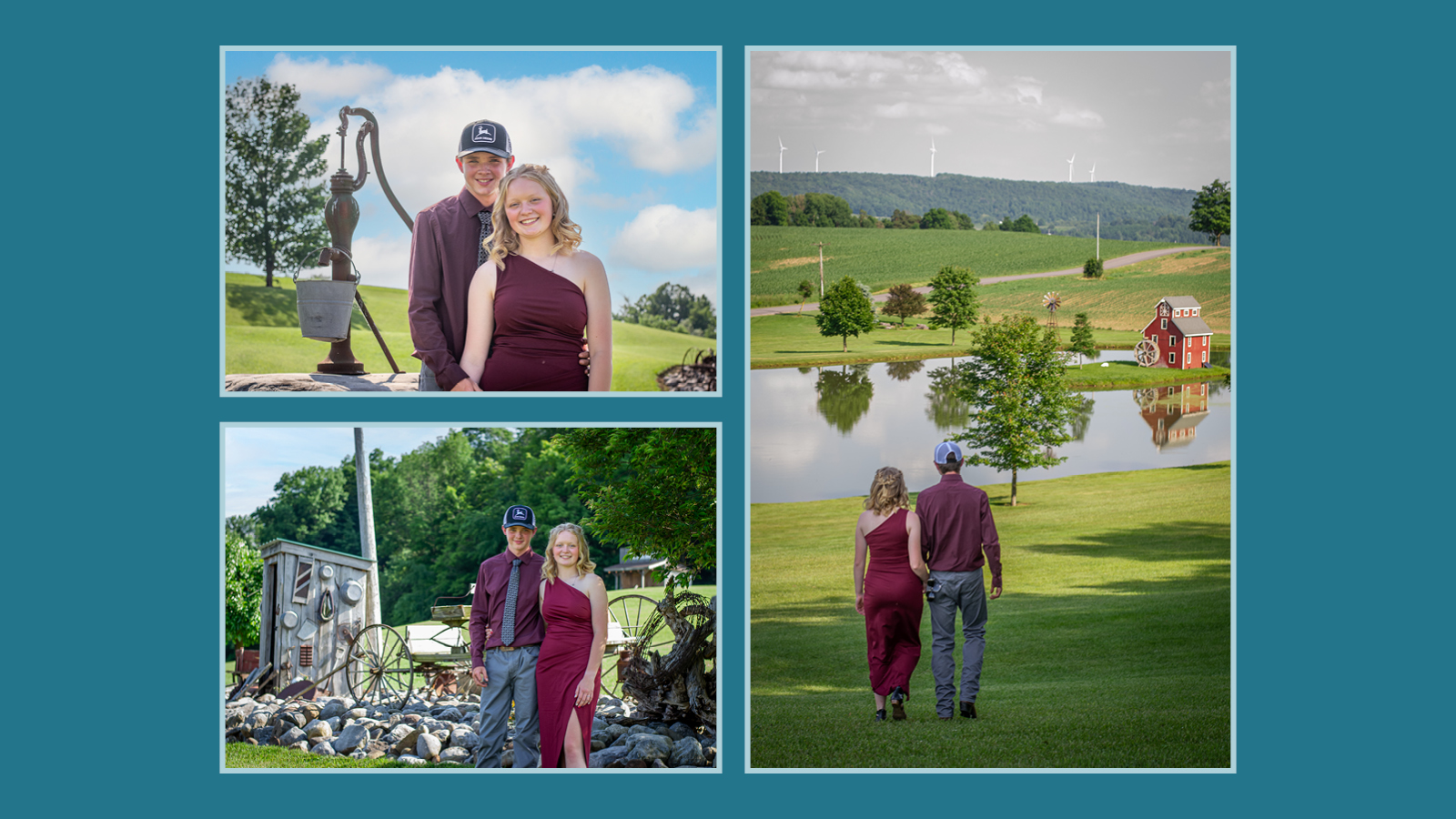 Senior Prom Session: Teen Couple pose for scenic photos before their Senior Prom